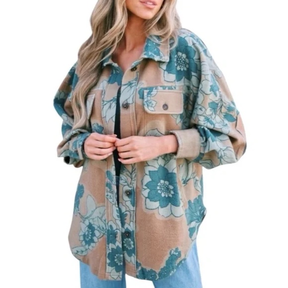 Free People Oversized Ruby Shirt Jacket Size M - Picture 1 of 13